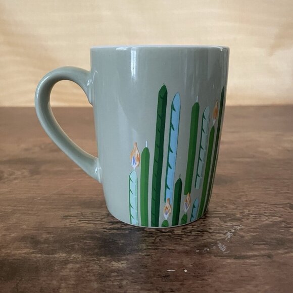Starbucks Mug Green 2021 Happy Birthday Candles Ceramic 10 oz Coffee Cup Siren - Picture 5 of 8